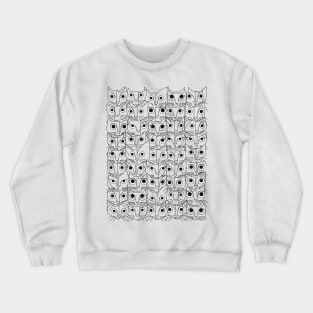 Cats (fortyfivepack outline version) Crewneck Sweatshirt